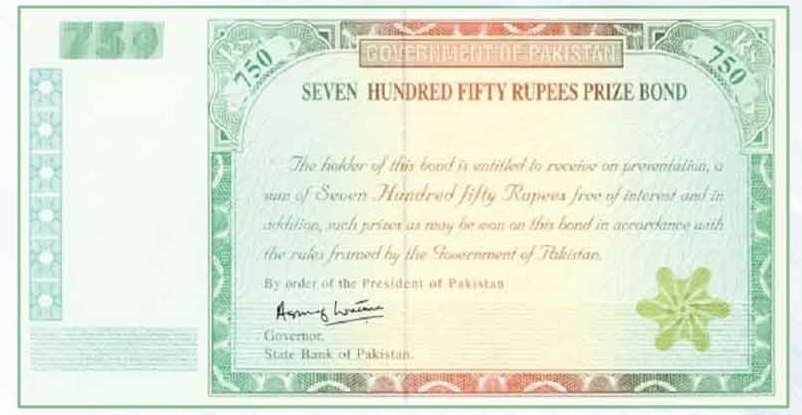 750 Prize Bond result today 2026