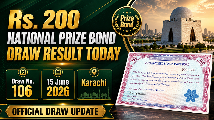 200 National Prize Bond Draw Result Today