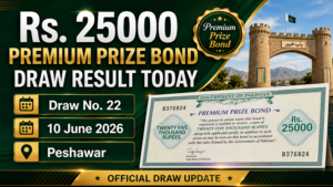 25000 Premium Prize Bond Draw Result Today
